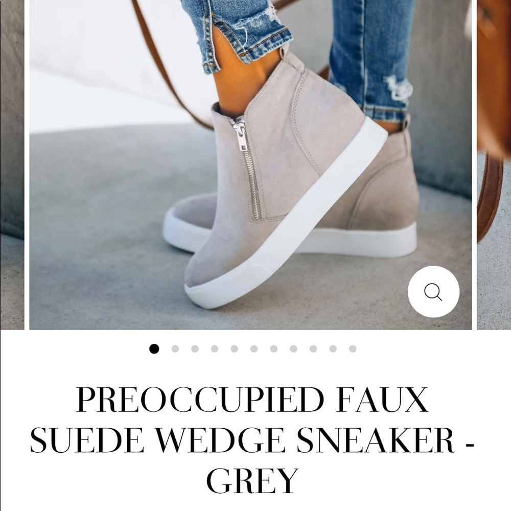 VICI Preoccupied Faux Suede Wedge Sneaker
